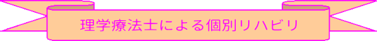 理学療法士による個別リハビリ